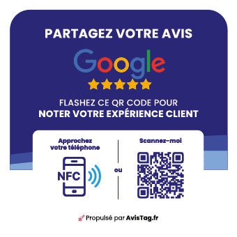 Plaque Avis Google 12x12 cm